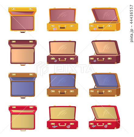 Lot of Opened Colorful Cases Vector Illustration Lot of Opened Colorful Cases Vector Illustration 44436557