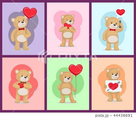 I Love You and Me Teddy Bears Vector I Love You and Me Teddy Bears Vector 44436691