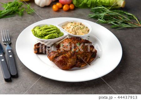 grilled chicken drumstick steak 44437913