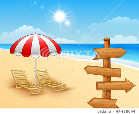Summer beach background 44438044