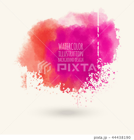 Abstract watercolor blob on white background.  44438190