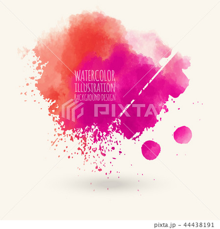 Abstract watercolor blob on white background. Abstract watercolor blob on white background. 44438191