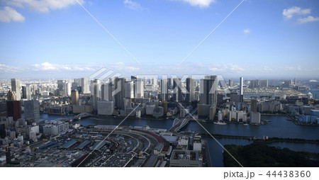 日本の東京都市景観  築地市場・83年の歴史に幕、6日営業終了。右奥は、豊洲市場＝10月6日撮影 44438360