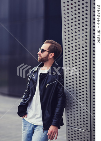 Portrait of handsome and stylish man Portrait of handsome and stylish man 44438483