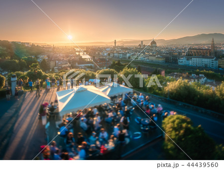 Panoramic view of Florence from Michelangelo Squar 44439560