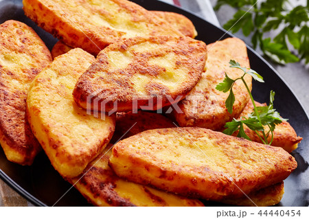 Chvishtari served on a black plate 44440454
