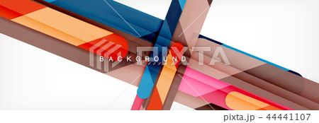 Abstract colorful lines, modern geometric background design Abstract colorful lines, modern geometric background design 44441107