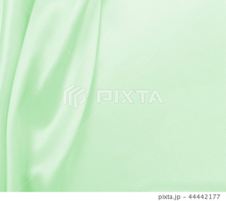 Smooth elegant green silk or satin luxury cloth  44442177