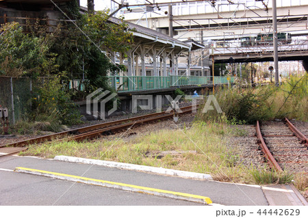 最寄の踏切から見た南武線浜川崎駅 最寄の踏切から見た南武線浜川崎駅 44442629
