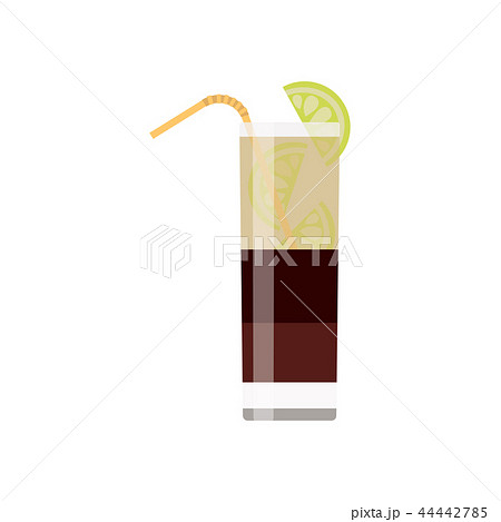 Alcoholic cocktails isolated on black background. Cocktail drink. Vector Alcoholic cocktails isolated on black background. Cocktail drink. Vector 44442785