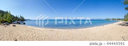 Beach at Sand Harbor in Lake Tahoe Beach at Sand Harbor in Lake Tahoe 44443591