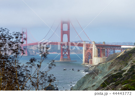The iconic Golden Gate Bridge in San Francisco 44443772