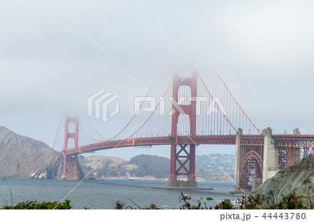 The iconic Golden Gate Bridge in San Francisco 44443780