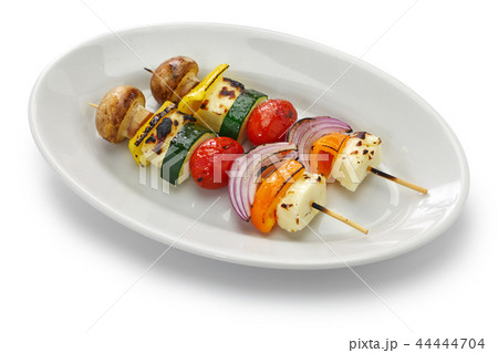 ハルーミチーズと野菜のベジタリアンケバブ ハルーミチーズと野菜のベジタリアンケバブ 44444704
