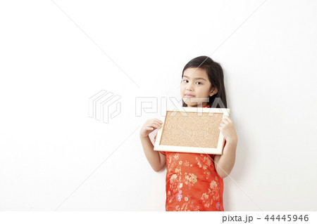 Girl chinese new year cork board 44445946