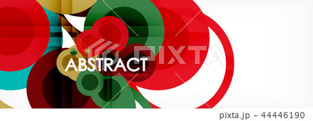 Circle composition abstract background 44446190