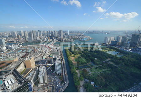 日本の東京都市景観 築地市場・83年の歴史に幕、6日営業終了。奥に豊洲市場など=10月6日撮影 日本の東京都市景観 築地市場・83年の歴史に幕、6日営業終了。奥に豊洲市場など=10月6日撮影 44449204