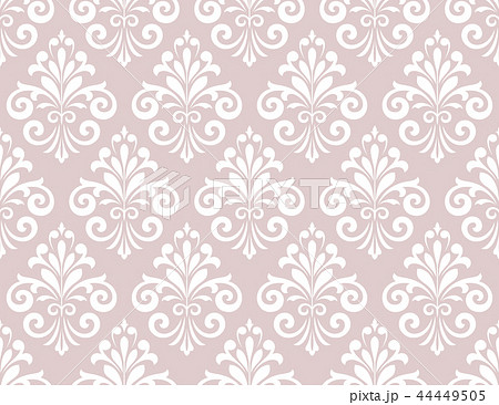 Floral pattern. Wallpaper baroque, damask.  44449505