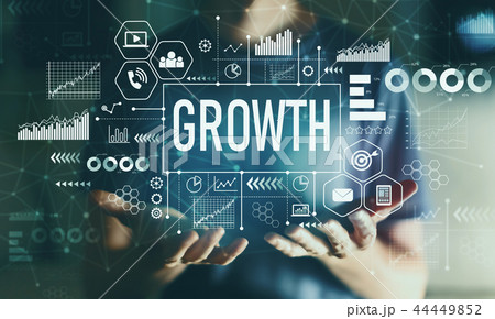 Growth with young man Growth with young man 44449852