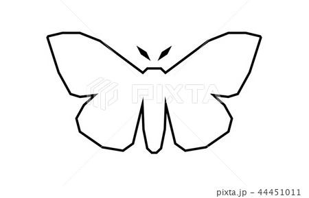 Imperial Moth, Eacles imperialis vector illustration on white 44451011