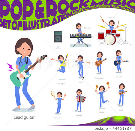 flat type surgical wear women_pop music 44451337