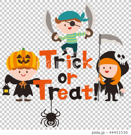 Halloween ハロウィン 文字 英語 キャラクター イラストのイラスト素材
