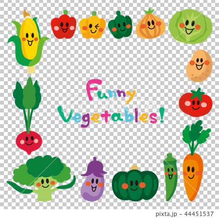 笑顔の野菜たち　フレーム 44451537