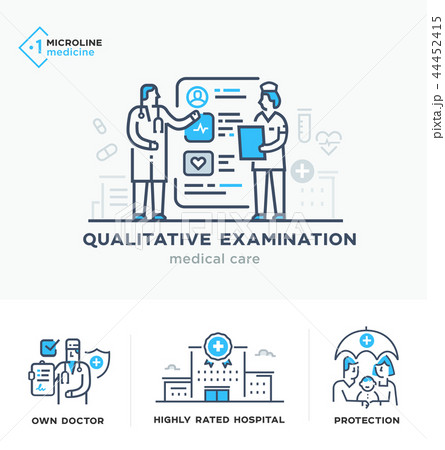 Medical illustrations icons 44452415