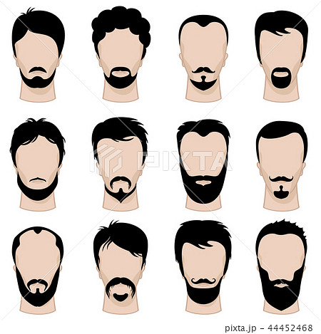 Mens hipster hairstyle, haircuts, beard, mustache 44452468