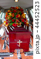 funeral casket in a hearse or chapel 44452523