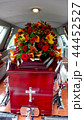 funeral casket in a hearse or chapel 44452527