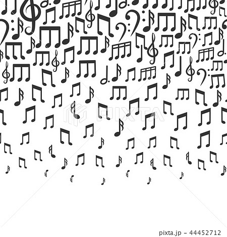 Music vector background with falling musical notes Music vector background with falling musical notes 44452712
