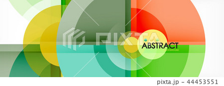 Vector fantastic circle modern geometric background template 44453551