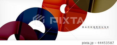 Geomtric modern backgrounds, rings abstract template 44453587