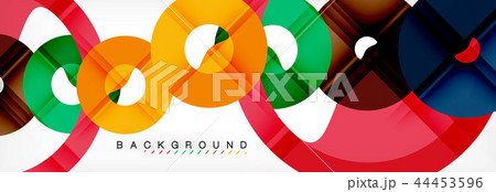 Geomtric modern backgrounds, rings abstract template 44453596