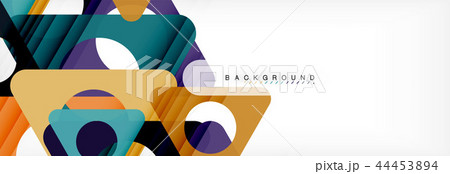 Circle and triangle abstract background Circle and triangle abstract background 44453894