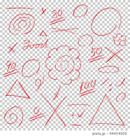 先生の赤ペンのイラスト素材