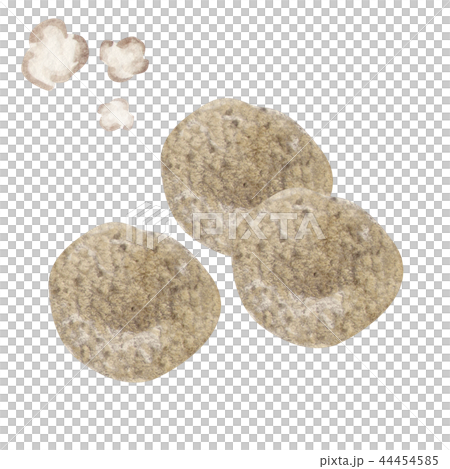 Oden sardine meatball watercolor illustration 44454585