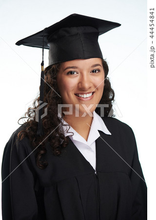 Cheerful graduated student girl 44454841