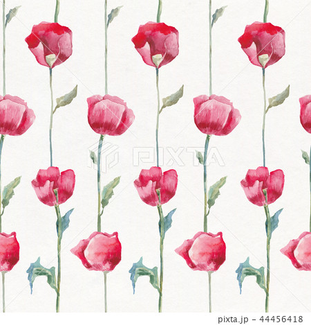 Poppies. Hand drawn Floral pattern Poppies. Hand drawn Floral pattern 44456418