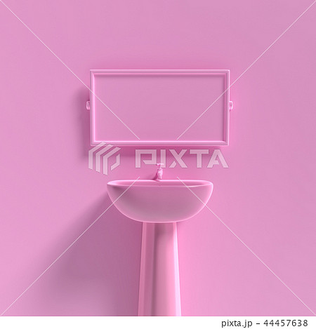 basin and mirror mock-up 44457638