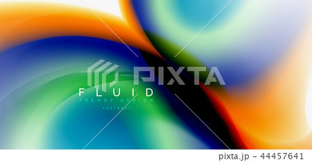 Fluid flowing wave abstract background 44457641