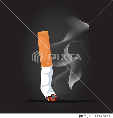 Cigarette with smoke background 44457824