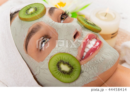 Young healthy woman with face mask. 44458414