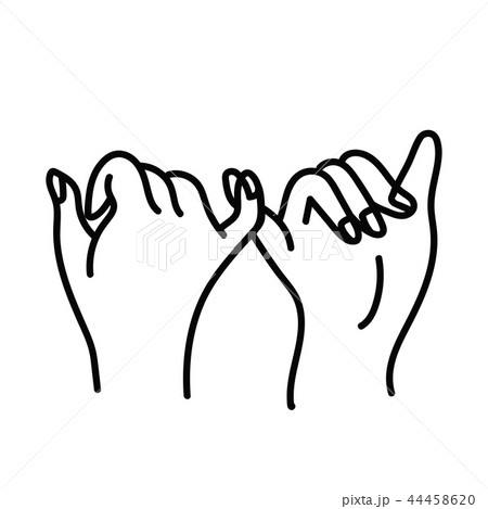 Hand Promise outline vector 44458620