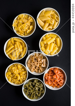 Various types of italian pasta. Various types of italian pasta. 44459994
