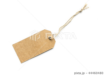 Blank price tag or label 44460480