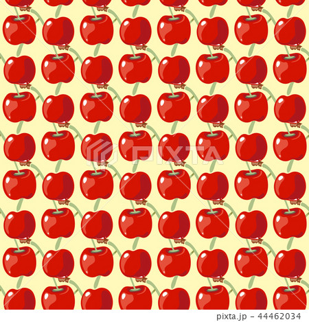 Red cherry vector seamless background 44462034