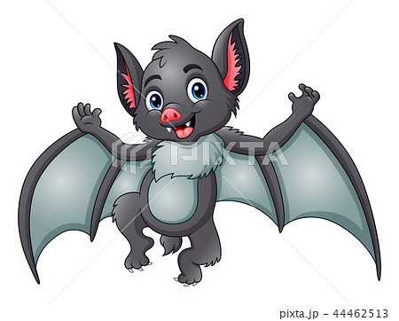 Vector illustration of Bat cartoon flying Vector illustration of Bat cartoon flying 44462513