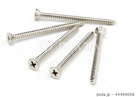 Close-up on screws, metal screws, iron screws Close-up on screws, metal screws, iron screws 44469008